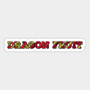 Dragon Fruit Name Sticker